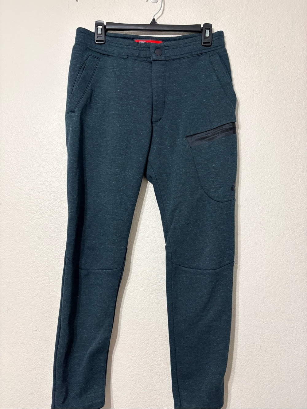 Men's Nike Tech Fleece Performance Jogger Pants Zip Pockets S - Dark Teal